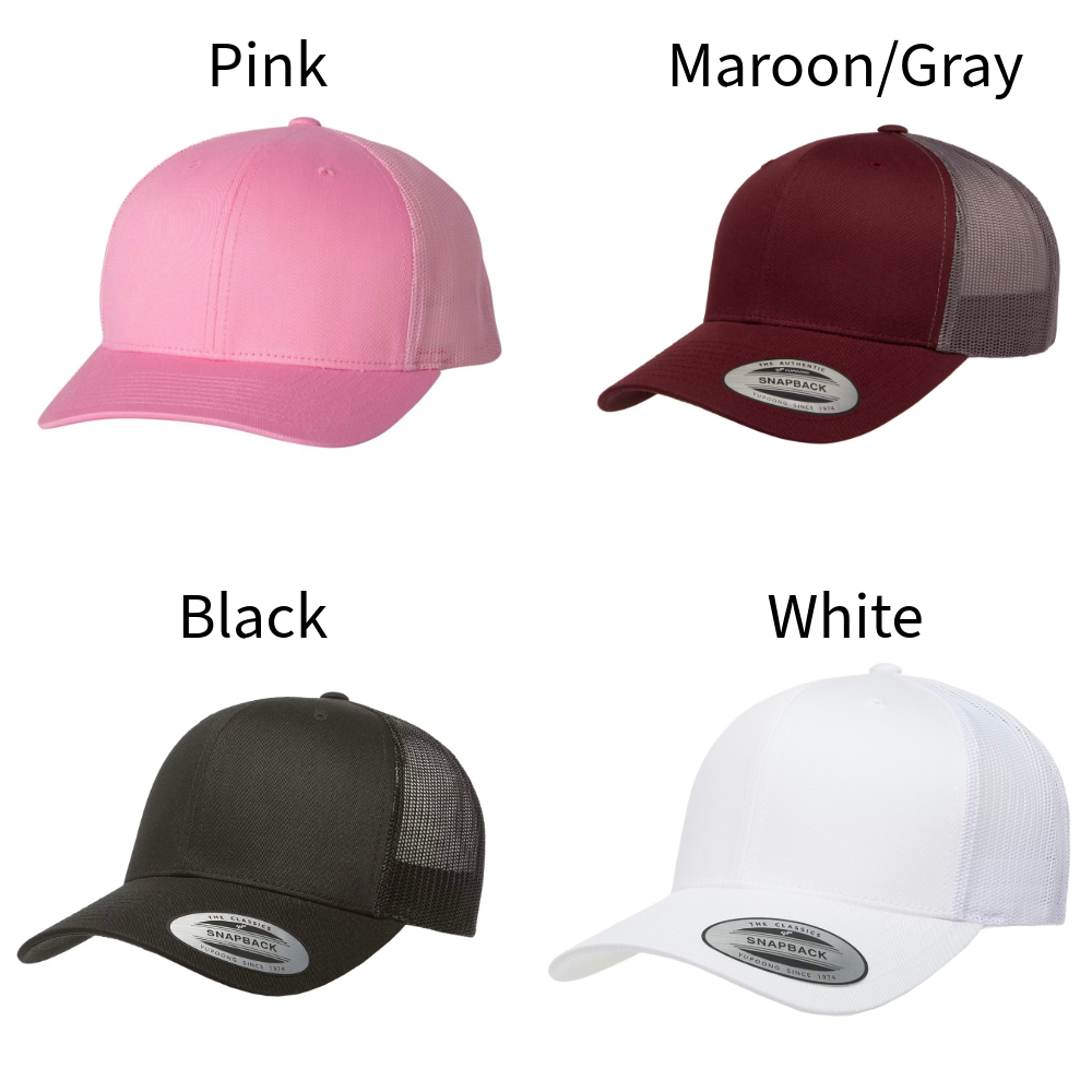 Personalized Leather State Patch Hat - Adult Snapback