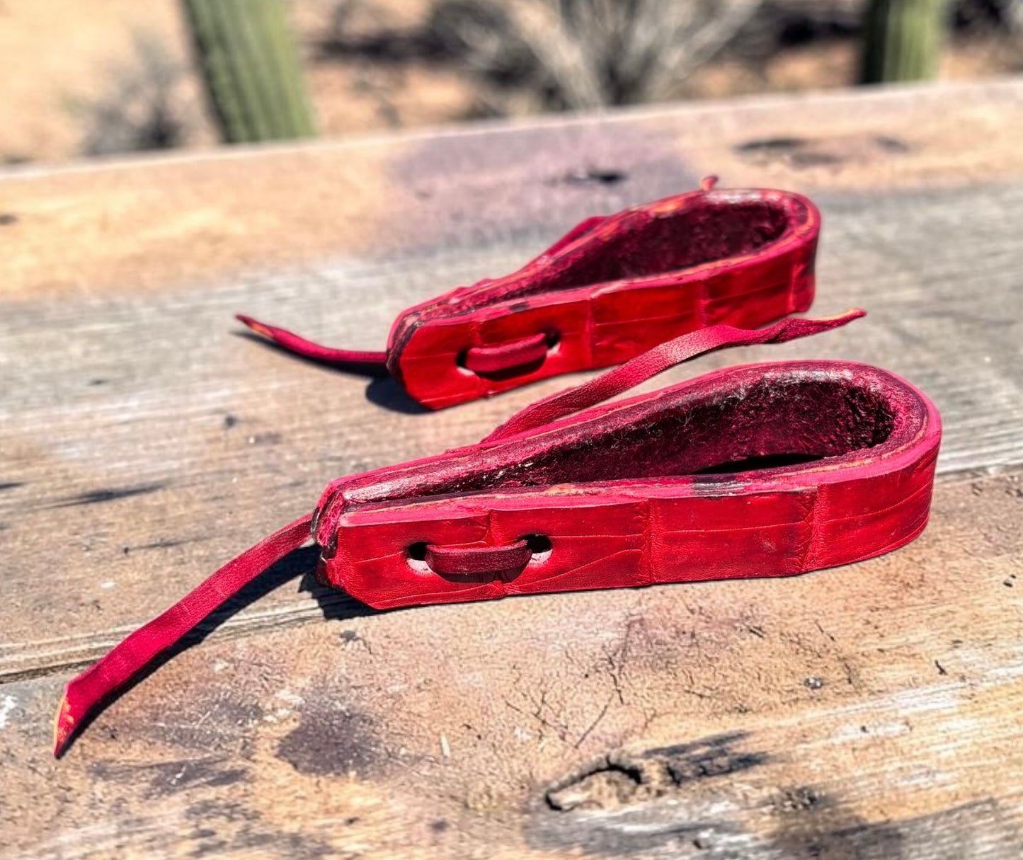 Exotic Water Loop Straps Rein Replacements - Caiman Alligator