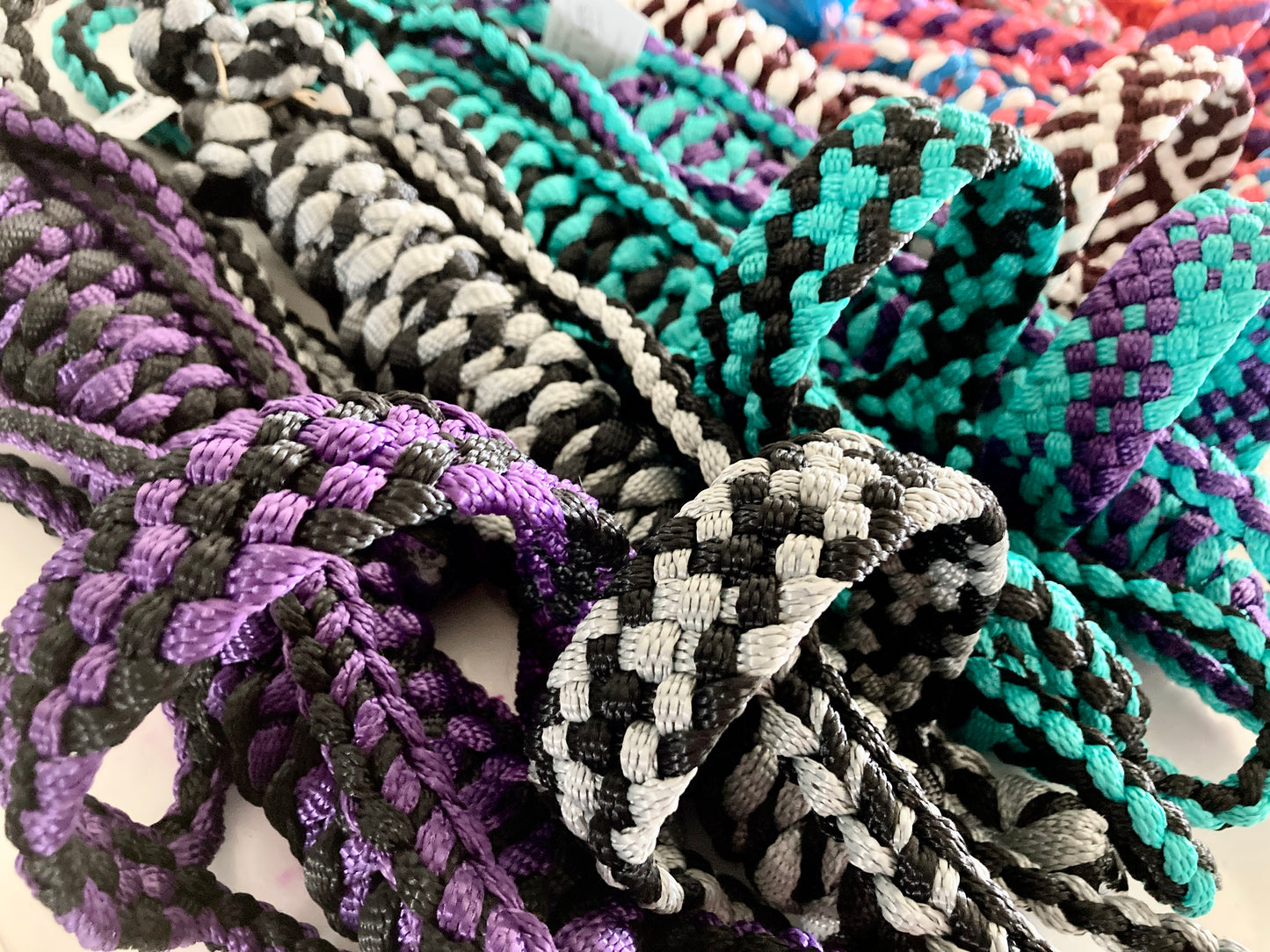 Mule Tape Halters with 8ft Lead - Multi color! Made to Order - All sizes