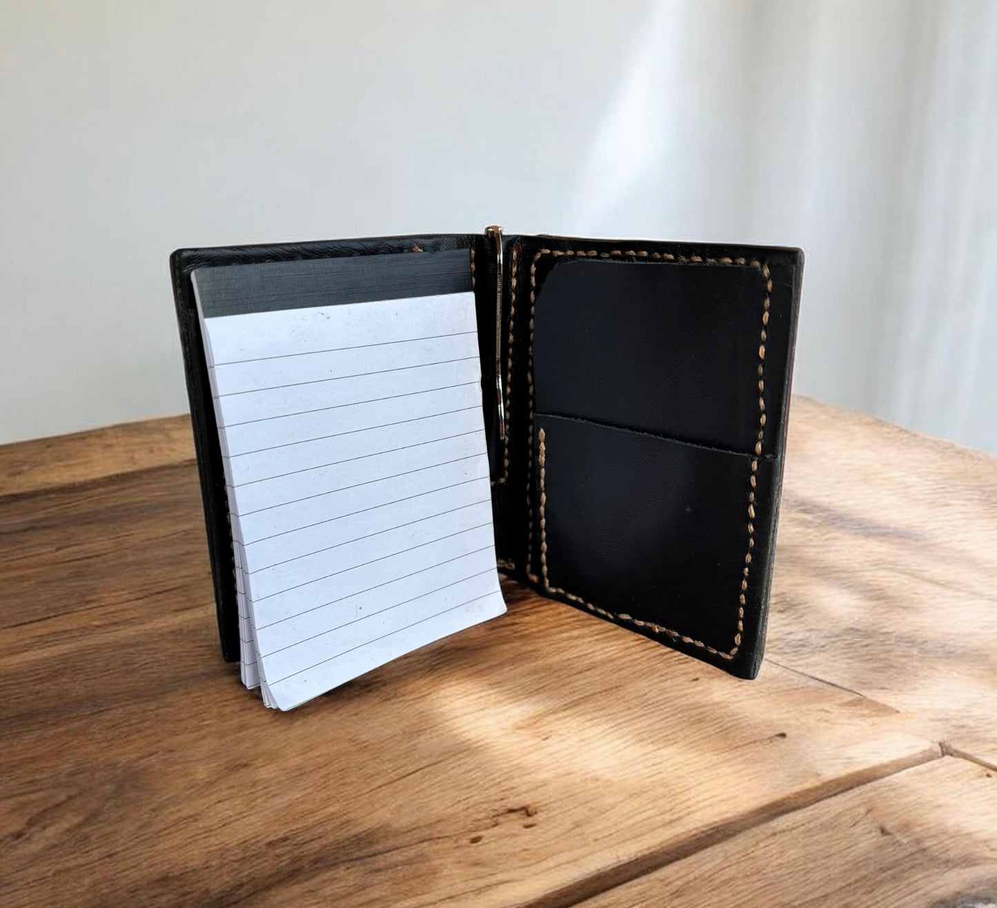 USMC Devil Dog Money Book Wallet - Hermann Oak Leather