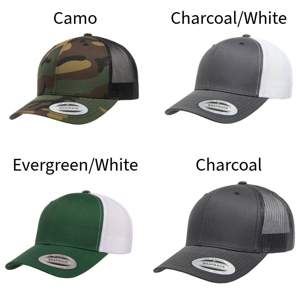 Personalized Leather State Patch Hat - Adult Snapback