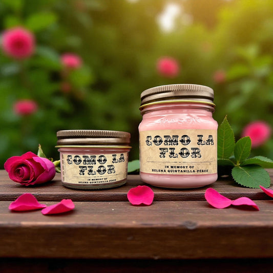 Como La Flor (Bohemian Rose Scent): Western/Rustic Candles, Hand-Poured in Arizona, Coconut Apricot Soy Wax