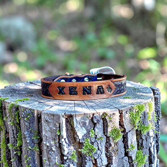 Handmade Western Leather Dog Collar | Personalized & Hand Stamped