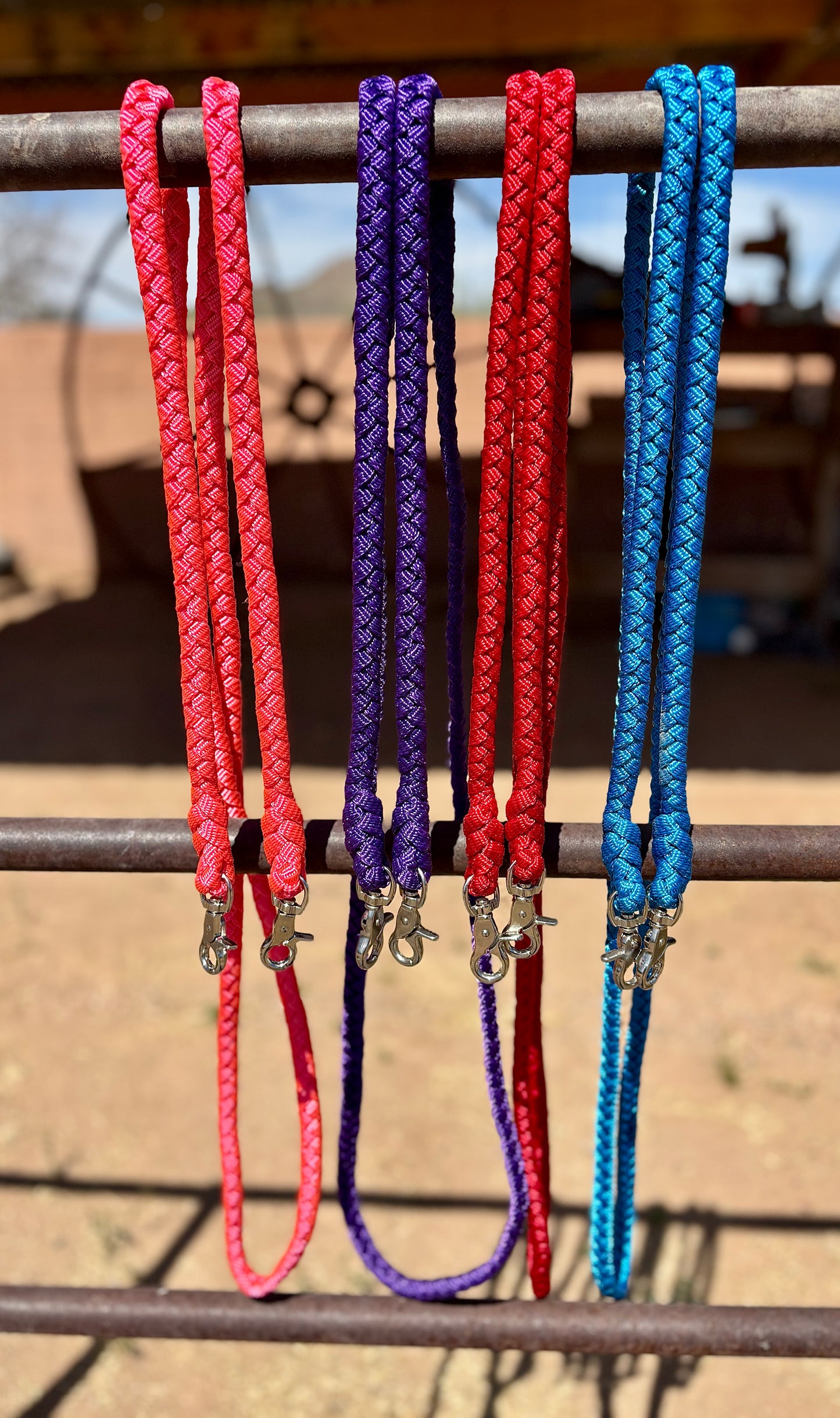 Mule Tape Roping Reins (Flat Braid)