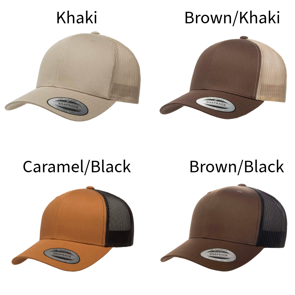 Personalized Leather State Patch Hat - Adult Snapback