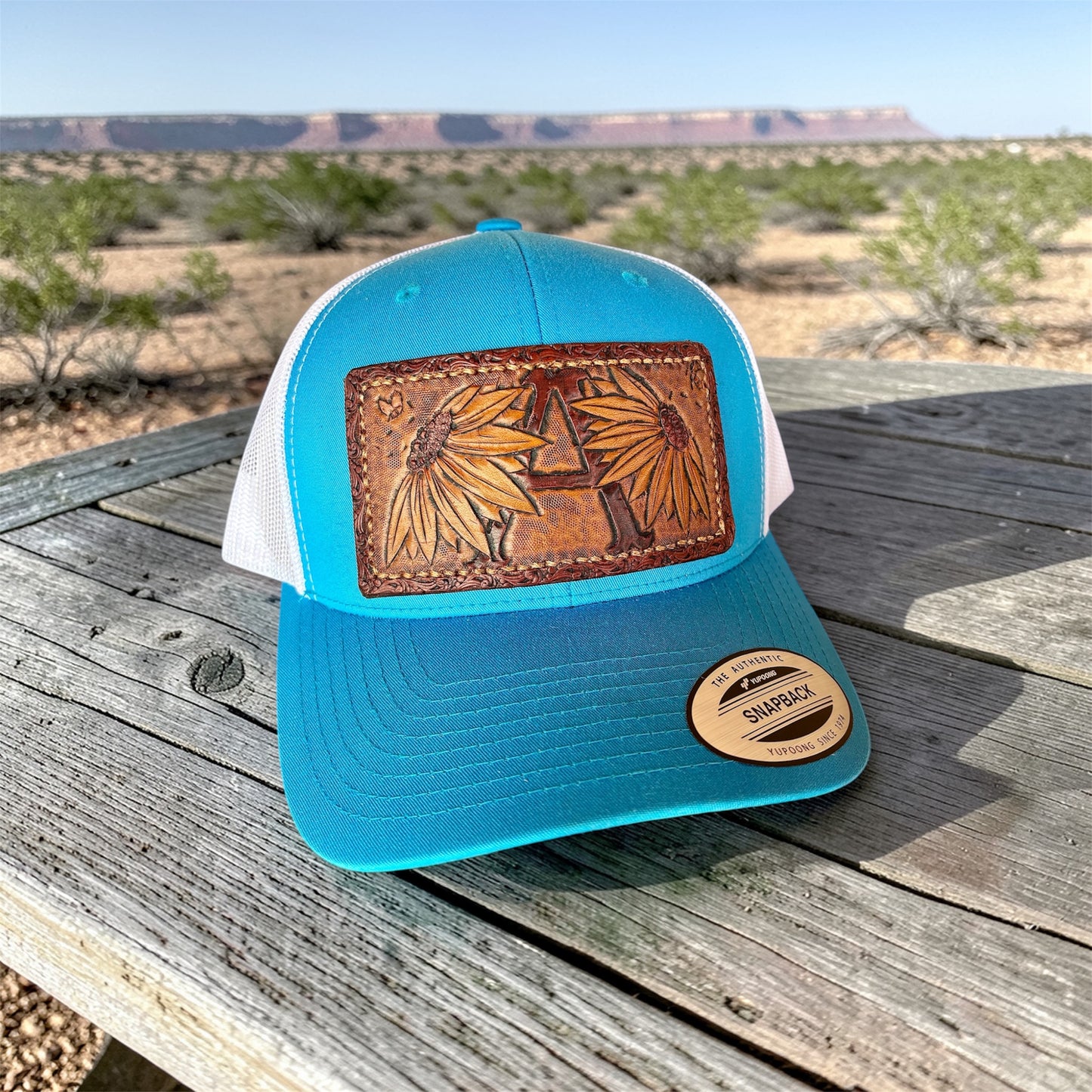 Sunflower Letter Patch Hat - Adult Snapback