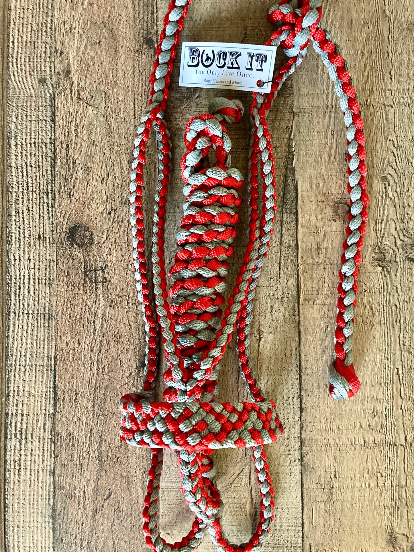 Mule Tape Halters with 8ft Lead - Multi color! Made to Order - All sizes