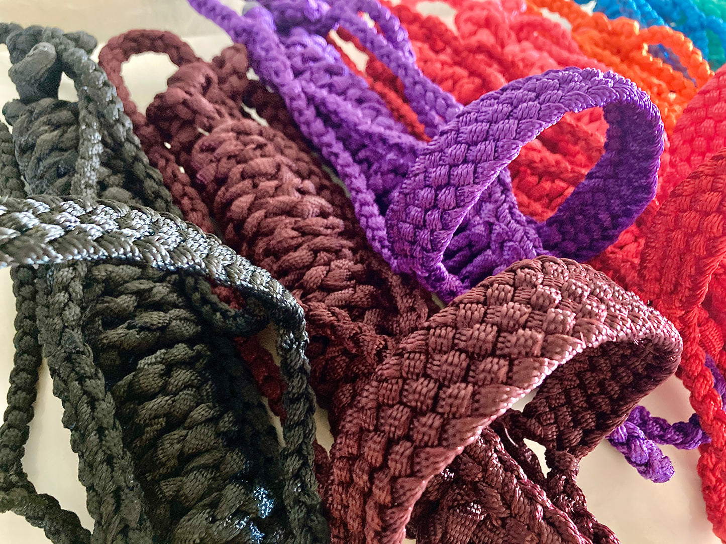 Mule Tape Halters with 8ft Lead Line - Assorted colors - All Sizes