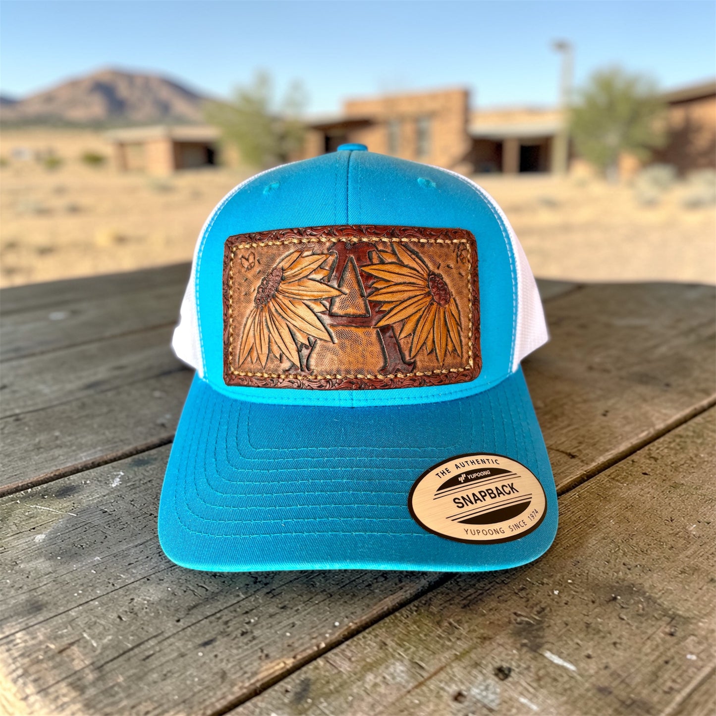 Sunflower Letter Patch Hat - Adult Snapback