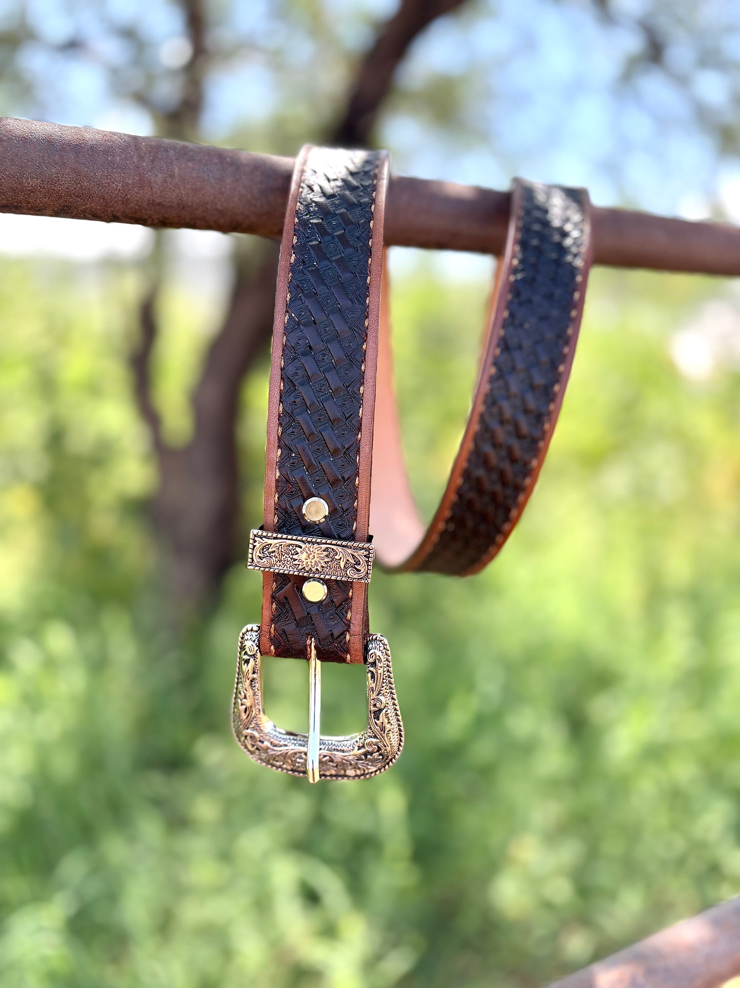 PERSONALIZE! Handmade Leather Belt with Buckle