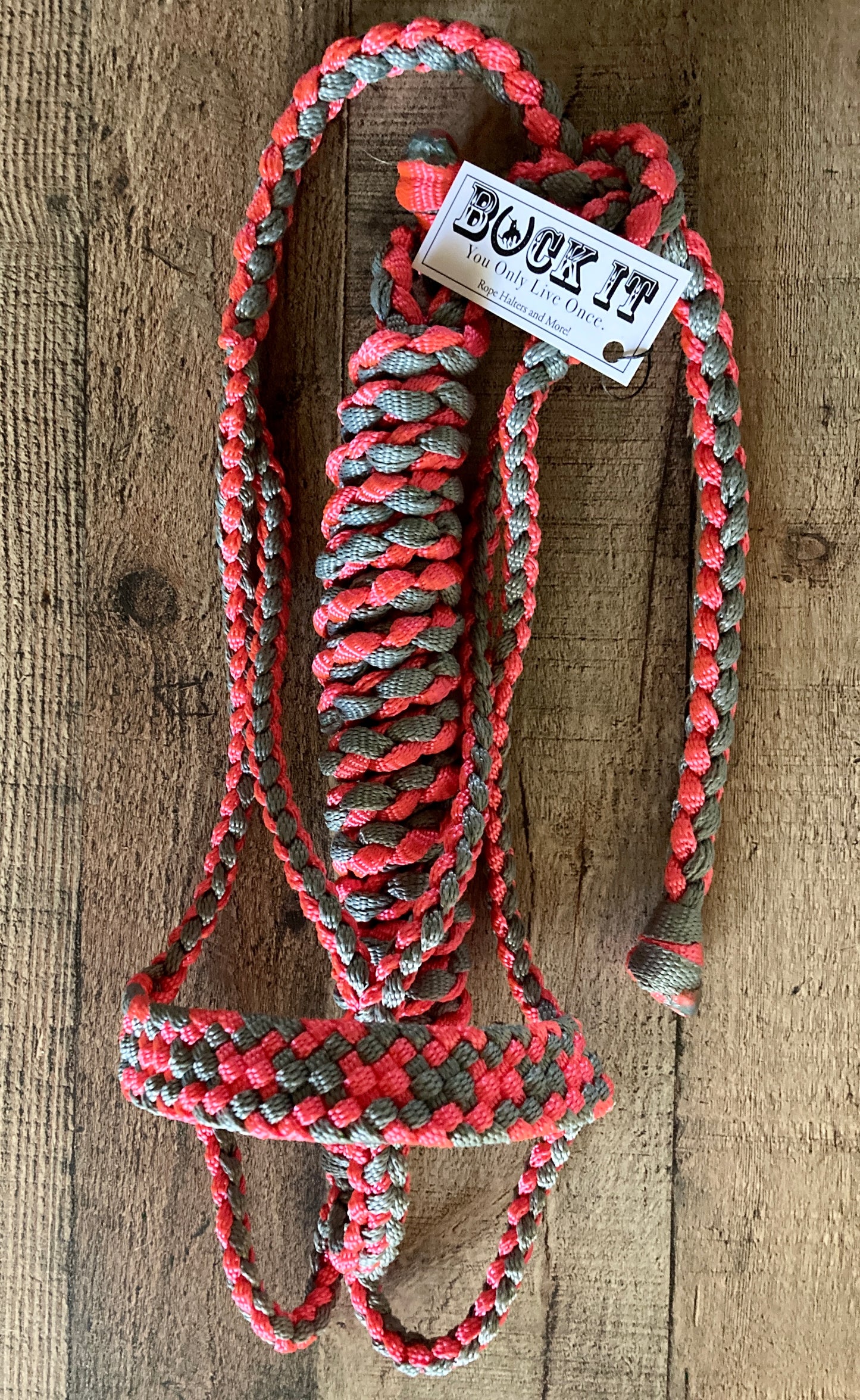 Mule Tape Halters with 8ft Lead - Multi color! Made to Order - All sizes