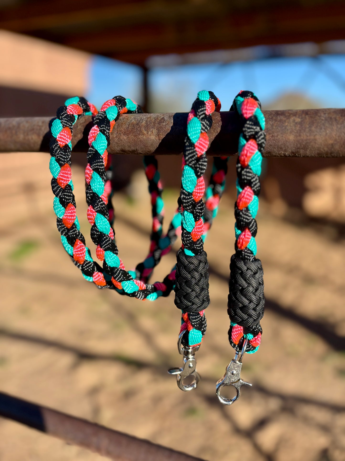 Mule Tape Roping Reins (Round Braid)