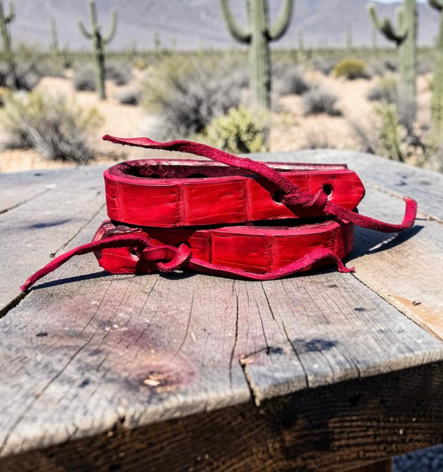 Exotic Water Loop Straps Rein Replacements - Caiman Alligator