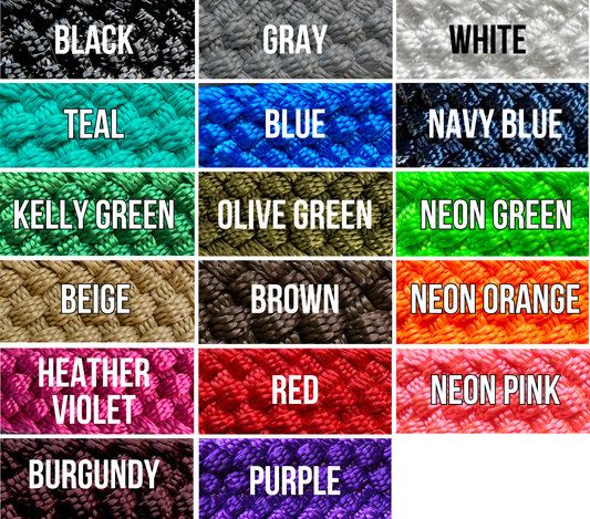 CUSTOM Mule Tape Mecate - Made to Order (popper styles vary)