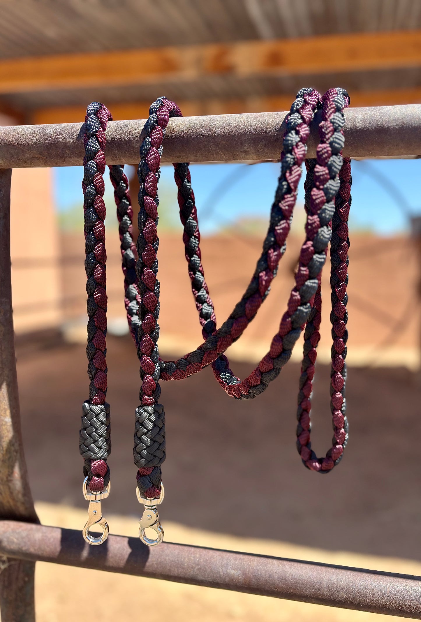 Mule Tape Roping Reins (Round Braid)