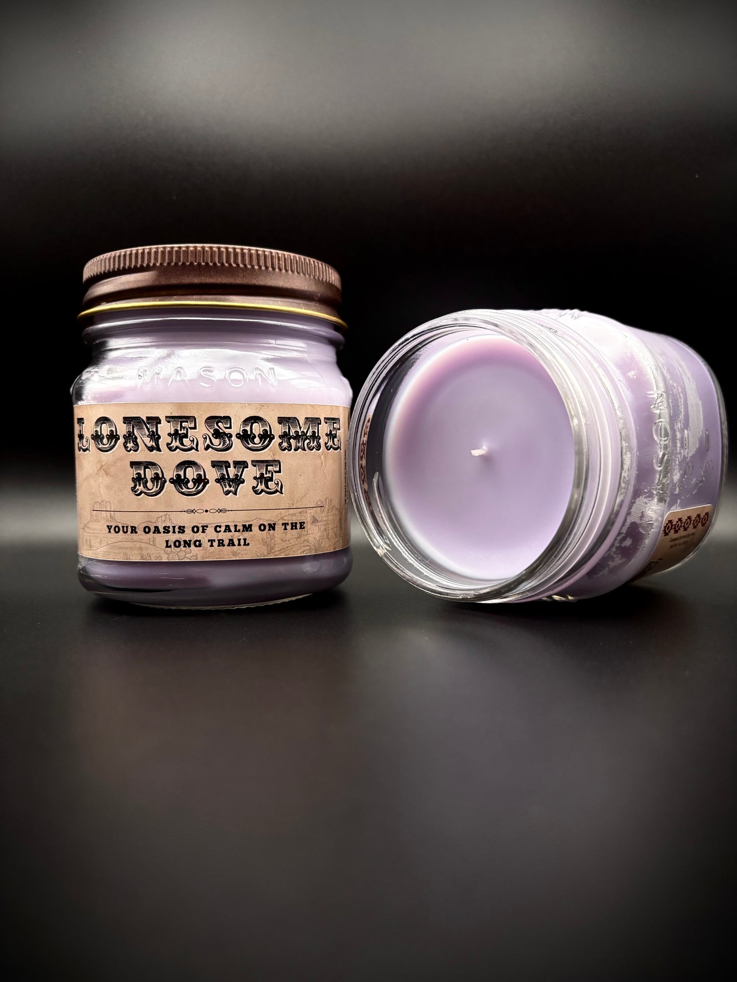 Lonesome Dove (Lavender Scent): Western/Rustic Candles, Hand-Poured in Arizona, Coconut Apricot Soy Wax
