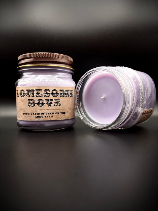 Lonesome Dove (Lavender Scent): Western/Rustic Candles, Hand-Poured in Arizona, Coconut Apricot Soy Wax