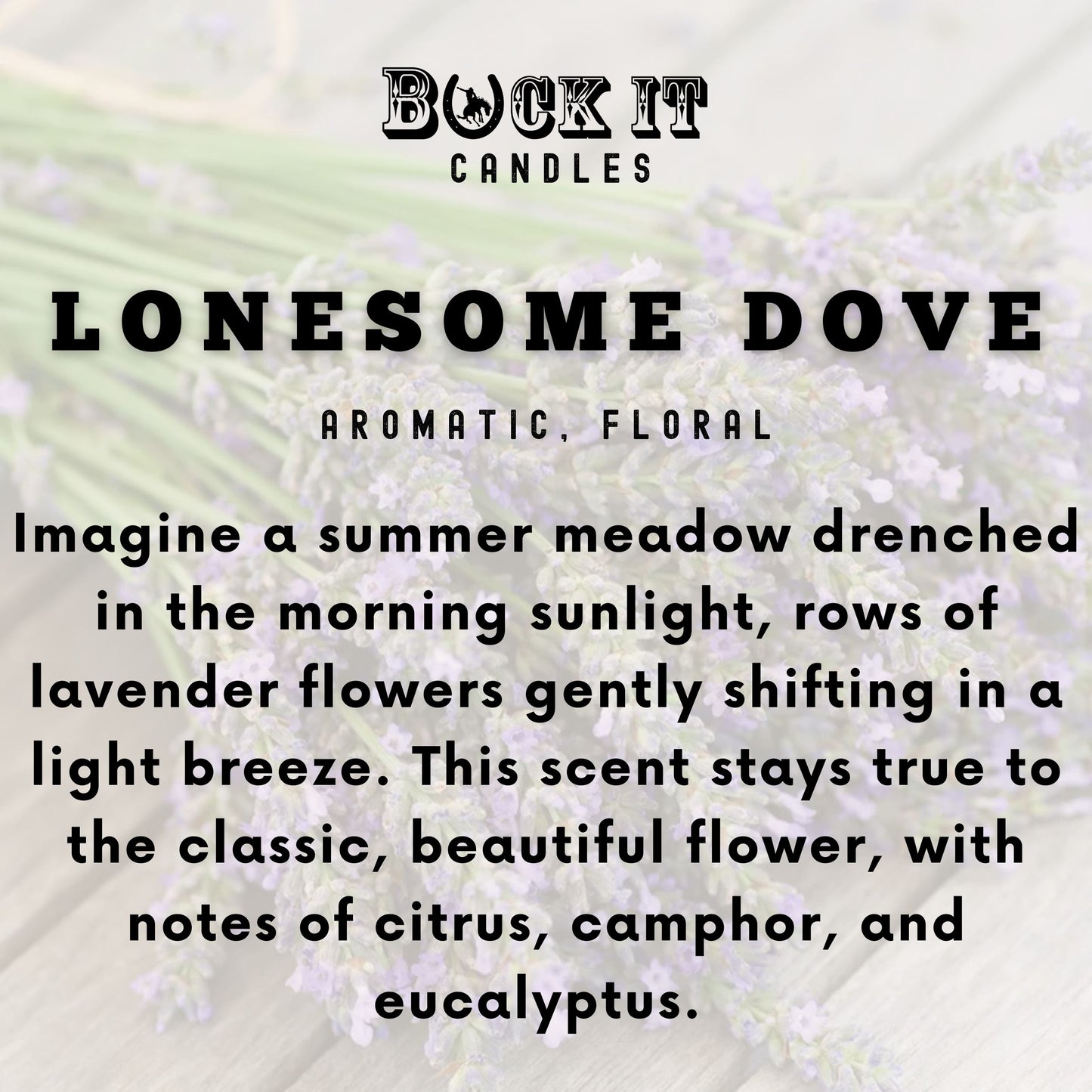 Lonesome Dove (Lavender Scent): Western/Rustic Candles, Hand-Poured in Arizona, Coconut Apricot Soy Wax
