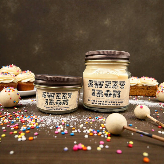 Sweet Iron (Cake Pop Scent): Western/Rustic Candles, Hand-Poured in Arizona, Coconut Apricot Soy Wax