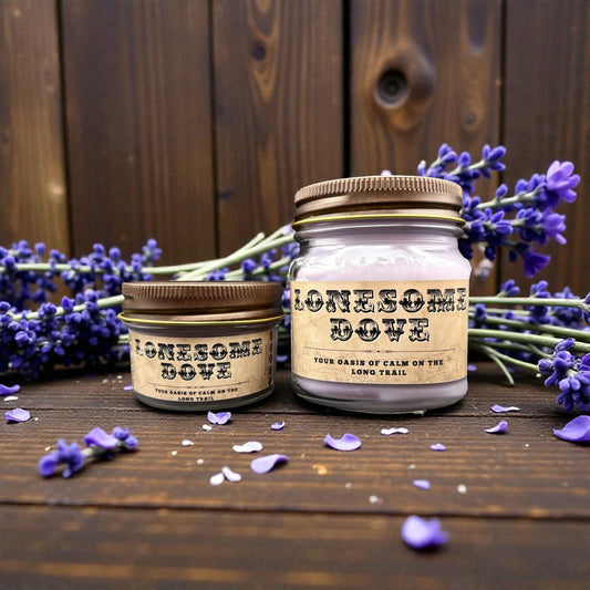 Lonesome Dove (Lavender Scent): Western/Rustic Candles, Hand-Poured in Arizona, Coconut Apricot Soy Wax