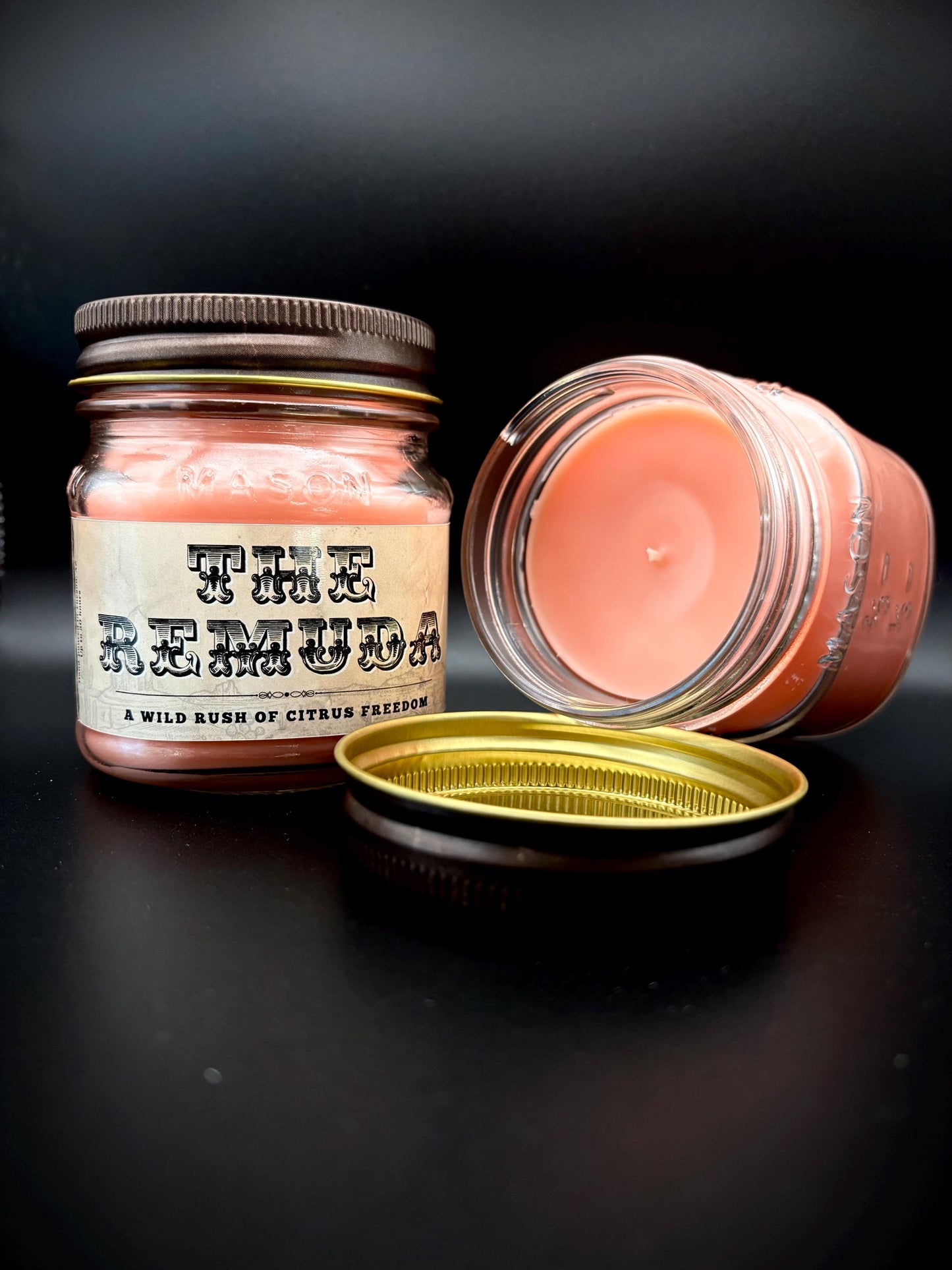 The Remuda (Grapefruit and Mangosteen Scent): Western Candles, Rustic Candles, Hand-Poured in Arizona, Coconut Apricot Soy Wax