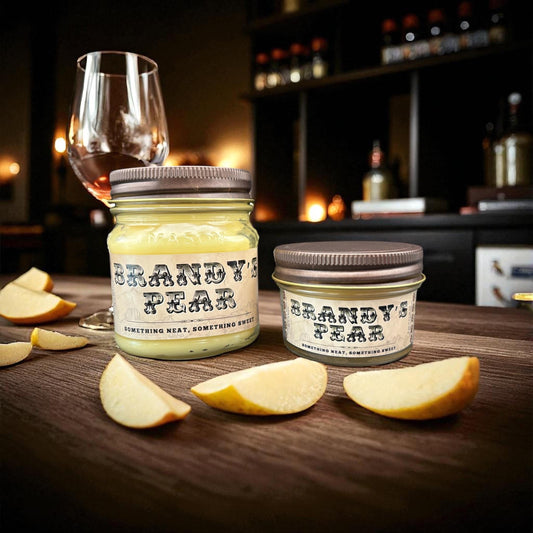 Brandy’s Pear: Western Candles, Rustic Candles, Hand-Poured in Arizona, Coconut Apricot Soy Wax