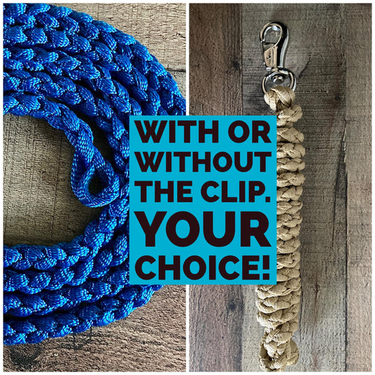 Lead Line with or without Bull Snap - Assorted colors